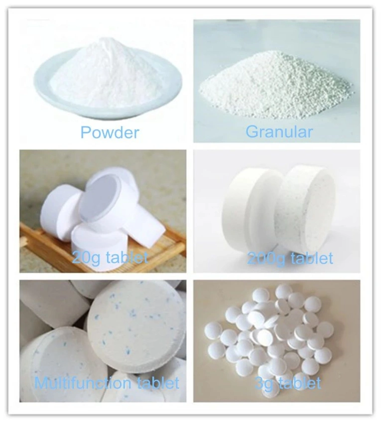 Hot Sales Water Treatment Chemicals TCCA 90 Chlorine Tablet TCCA 90% Tablet 1-200g