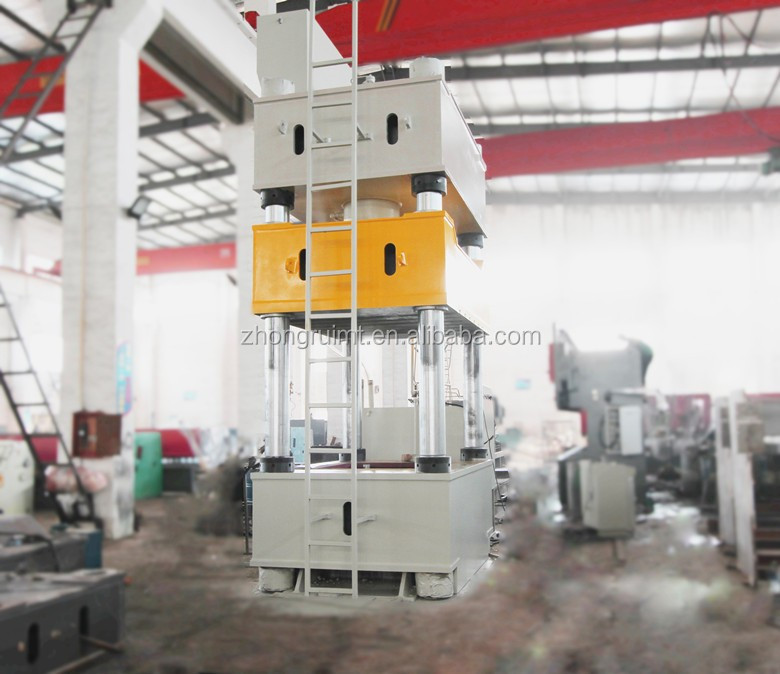 YTD32-400T hydraulic powder compacting press with four pillar /post , double action deep drawing machine for metal sheet