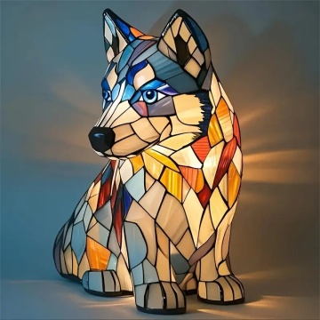 Artistic Colorful LED Dog Night Light
