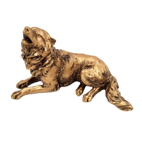 Modern Resin Wolf statue Decor Figurine