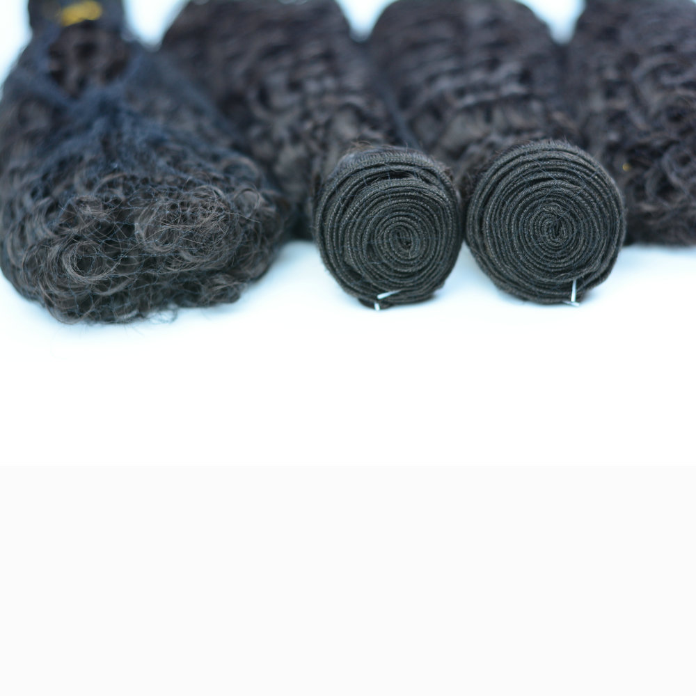 3 Bundles Deep Wave Hair Weaving  Natural Black Color synthetic Hair braid 300 g Each Set