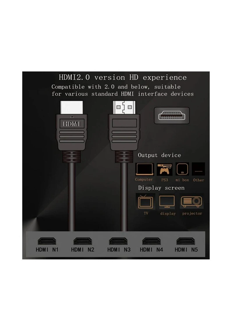 OEM Black HDMI Cable 4K*2K