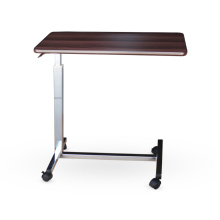 wood top steel frame over bed dinning table