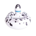 Jouet de piscine gonflable de flotte de plage spotty chien