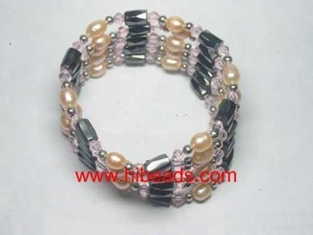 Freshwater rice pearl bracelet FPB0028