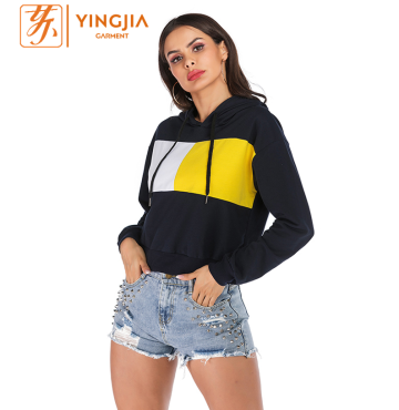 Autumn Women's Hit Color Pullover Loose Hoodies