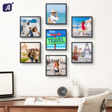 Hotsale: 8\" & 12\" Reusable Mixtiles Wall Mounting Plastic Photo Frames