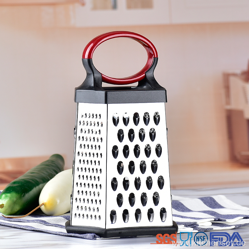 6 Sided multifunctional manual cheese stainless steel grater