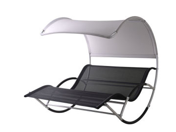 Aluminum double seat  chaise lounge
