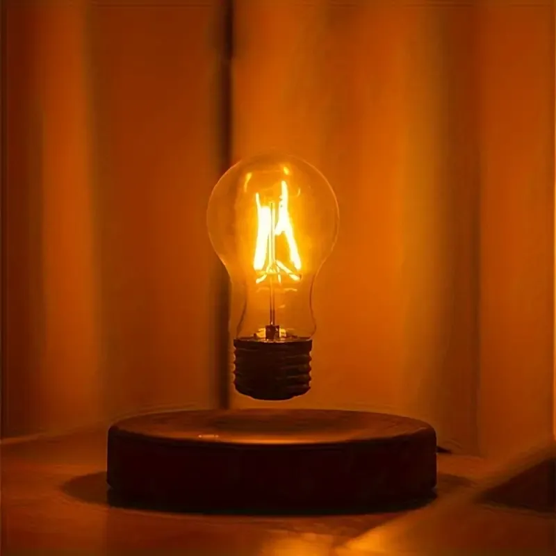 Levitating Light Bulb Table Lamp with Wireless Technology