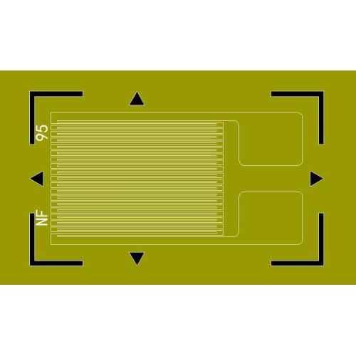Elastic modulus temperature compensated strain gauge