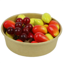 Disposable kraft paper takeaway salad bowl food containers