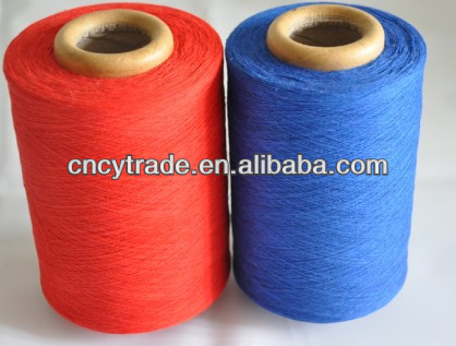 high quality but cheap or 24s/2 dyed knitting recycled oe yarn cotton