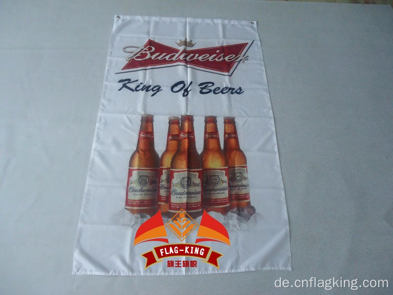 Budweiser König der Biere Flagge 3x5 FT 150X90CM Budweiser Banner 100D Polyester