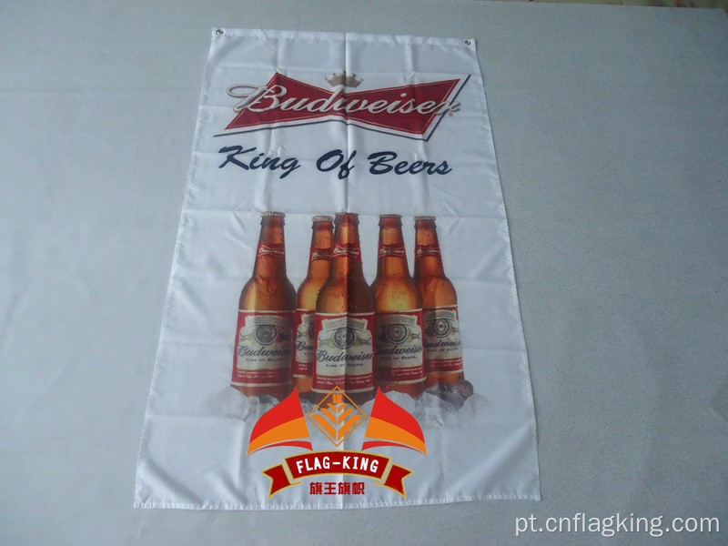 Bandeira da Budweiser rei das cervejas 3x5 FT 150X90CM Bandeira da Budweiser 100D Poliéster