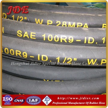 High pressure hydraulic rubber hose R9