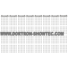 LED Pixel Bubble P200 Curtain Kit Height 4m Width 8m (LPBU50-A200BKT(H4W8))