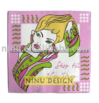 YLNL1023 Printing paper napkin,pattern paper napkin