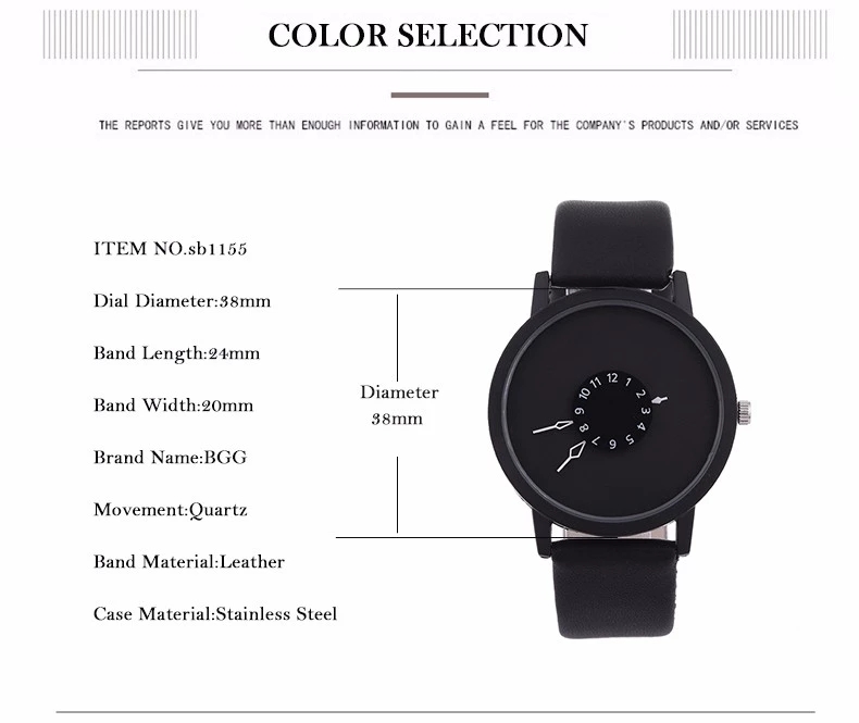 AliExpress 2019 Hot Sell Men Watches Round Dial Luxury Black Clock Classic Casual  Fashion Casual Quartz Clock Wristwatches