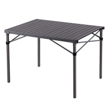 Compact Folding Table - Aluminum Table Top, Deluxe Camping Table