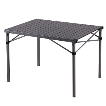 Compact Folding Table - Aluminum Table Top, Deluxe Camping Table