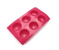 Bandeja profissional de forno vermelho de silicone para moldes de microondas para sabonete Mooncake