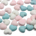 Fancy New Charm 100pcs/bag Heart Shaped Resin Cabochon For DIY Craftwork Decor Items Girls Hair Accessories Beads Charms