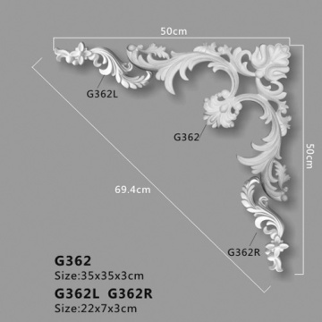 Elegant Polyurethane Wall Decorative Ornaments