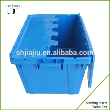 Colorful nestable and stackable plastic crate