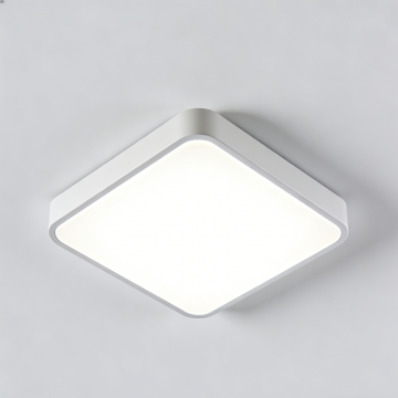 Square flush ceiling light