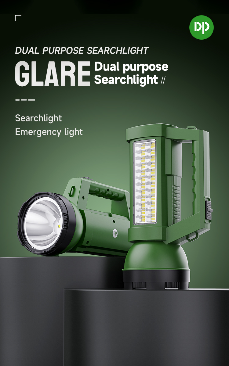 Portable LED Rechargeable Searchlight with SMD Side Light-7325-detail-1 Portable LED Rechargeable Searchlight with SMD Side Light-7325-detail-1