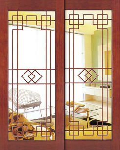 wood solid wooden door fancy door