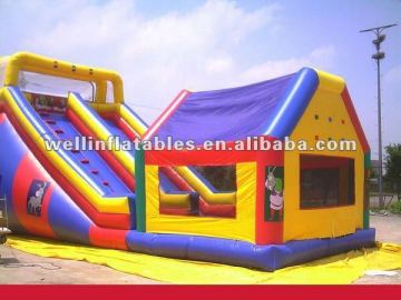 2013 commercial inflatable slide bouncer/ bouncer slide combo