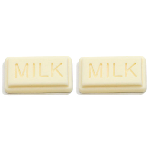 Colorful Chocolate Resin Flatback Cabochon Kawaii DIY Resin Craft Decoration Miniature Food Milk Chocolate Bar