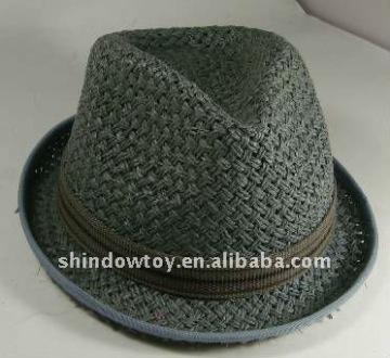 Fashion Fedora style straw hat / Paper fedora hat