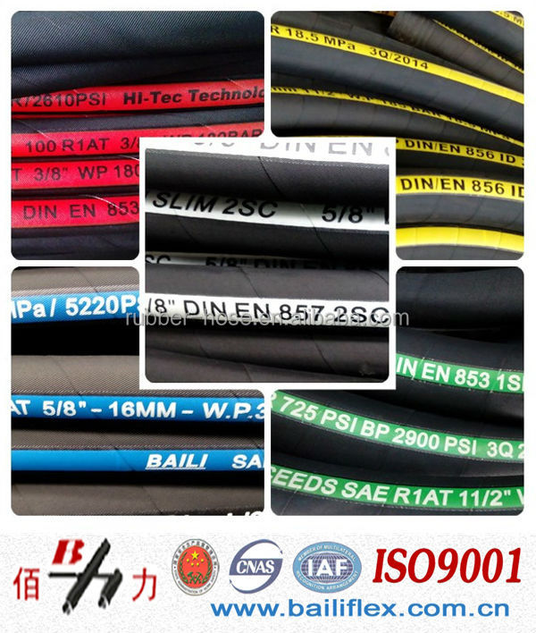 Embossed Mark Hydraulic Rubber Hose for Engineering Machinery