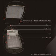 new style high brightness ip65 water proof led street light 50w