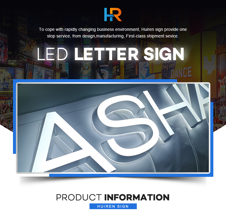 Wholesale custom 3d acrylic channel letter indoor backlit frontlit wall lighting letters led sign