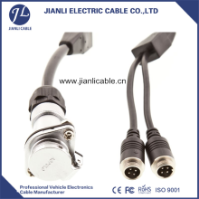 Truck rear view camera system 7 pin spiral extend cable