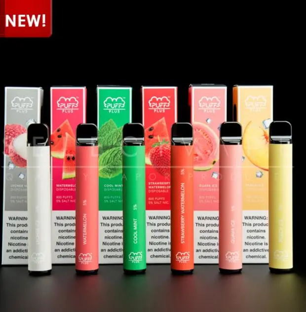 800 Puffs 60 Flavors Available Disposable Puff Plus Bar Posh XL Ecig Hight Quality Factory Wholesale