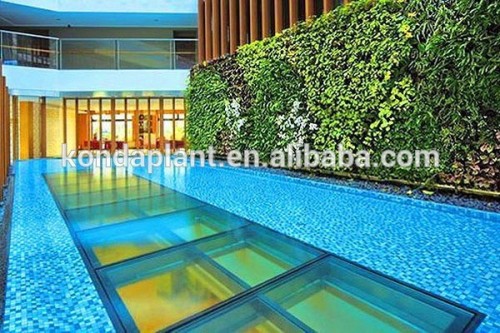 Ornamental artificial plant wall/plastic green wall decorative plant wall artificial green wall