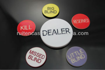 Dealer chip Plastic casino Dealer Button set