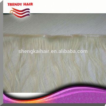 Hand Tied Pu Skin Weft Hand Tied Weft For Beauty