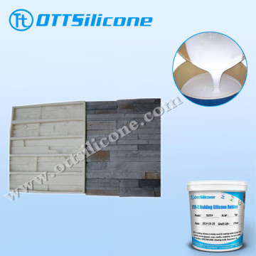 Liquid silicon rubber for stone veneer mold making