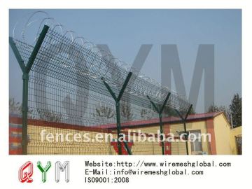 curved welded fence