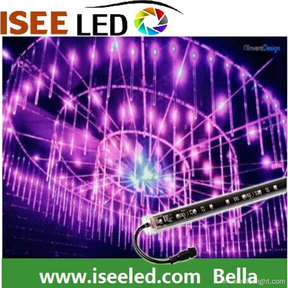 នៅខាងក្រៅ 5050 RGB RED LED TUBE TUBE