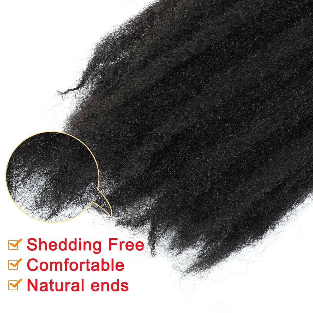 Marley Twist Crochet Hair Extensions Kinky Curly African Twist Braiding Hair Marley Crochet Locs Long And Soft For Man And Woman