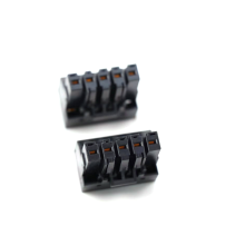 Plug in female socket terminal block black