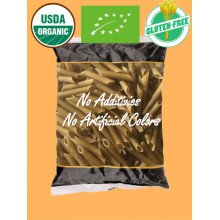 Organik Glutensiz Kahverengi Pirinç Penne Makarna