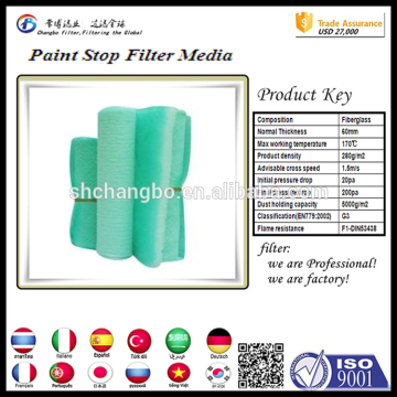 280g spray booth industrial air filter material air filter cleaning